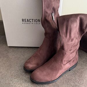 Kenneth Cole Reaction Brown Micro Suede Boots